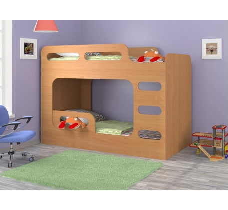 Детская кровать Макс двухъярусная для девочек, спальные места 190х80 см